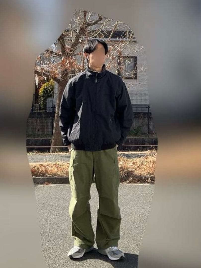 L.L.Bean warm-up jacket black 黒