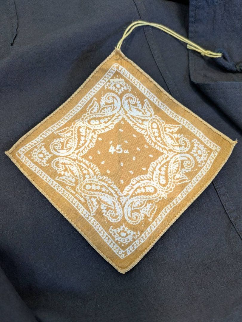 新品・タグ付き】45R チャイナ インディゴ コットン ジャケット 2/M