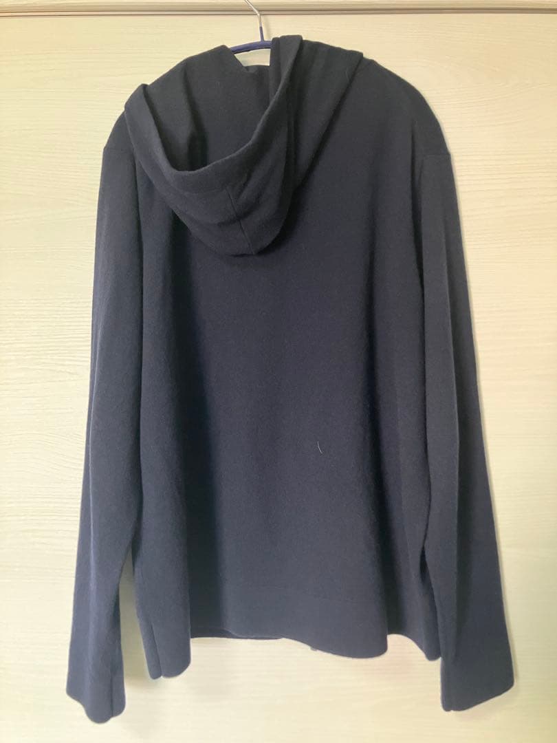 ユニクロUNIQLOプラスJ +Jカシミヤ混パーカーネイビーL限定ジル