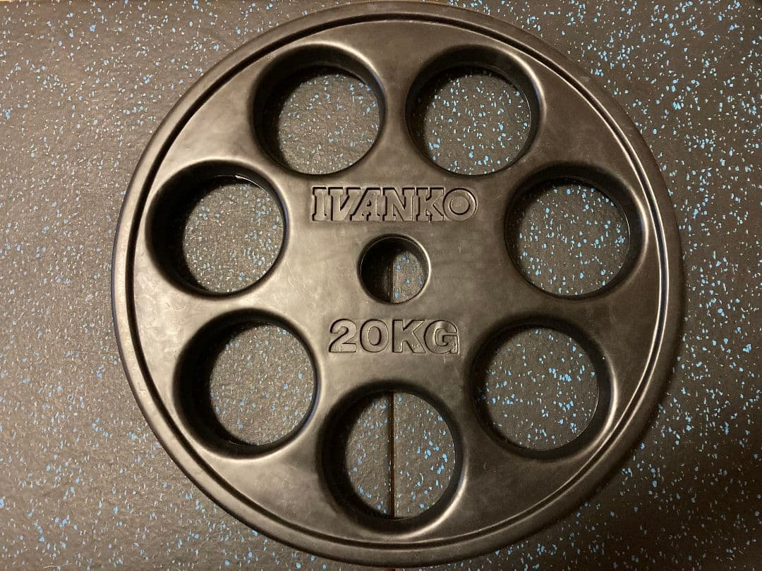 送料込 ①ivanko オリンピックラバープレート20kg　アイロテック mbc ラバー プレート 20kg(2枚) IROTEC (アイロテック)