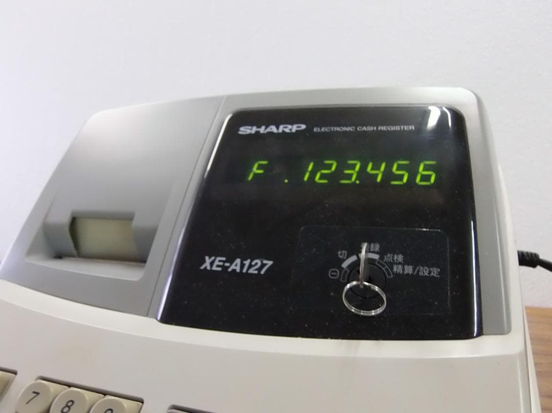 骨とう品 お金入れに SHARP 電子レジスター XE-A127 2007年製 - メルカリ