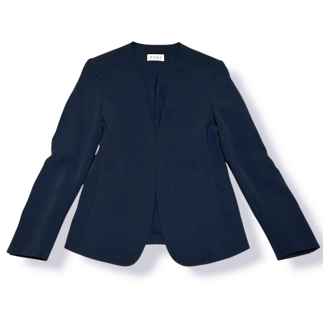 PLST】 トリアセブランド スーツ セットアップ カラーレス ネイビー XS