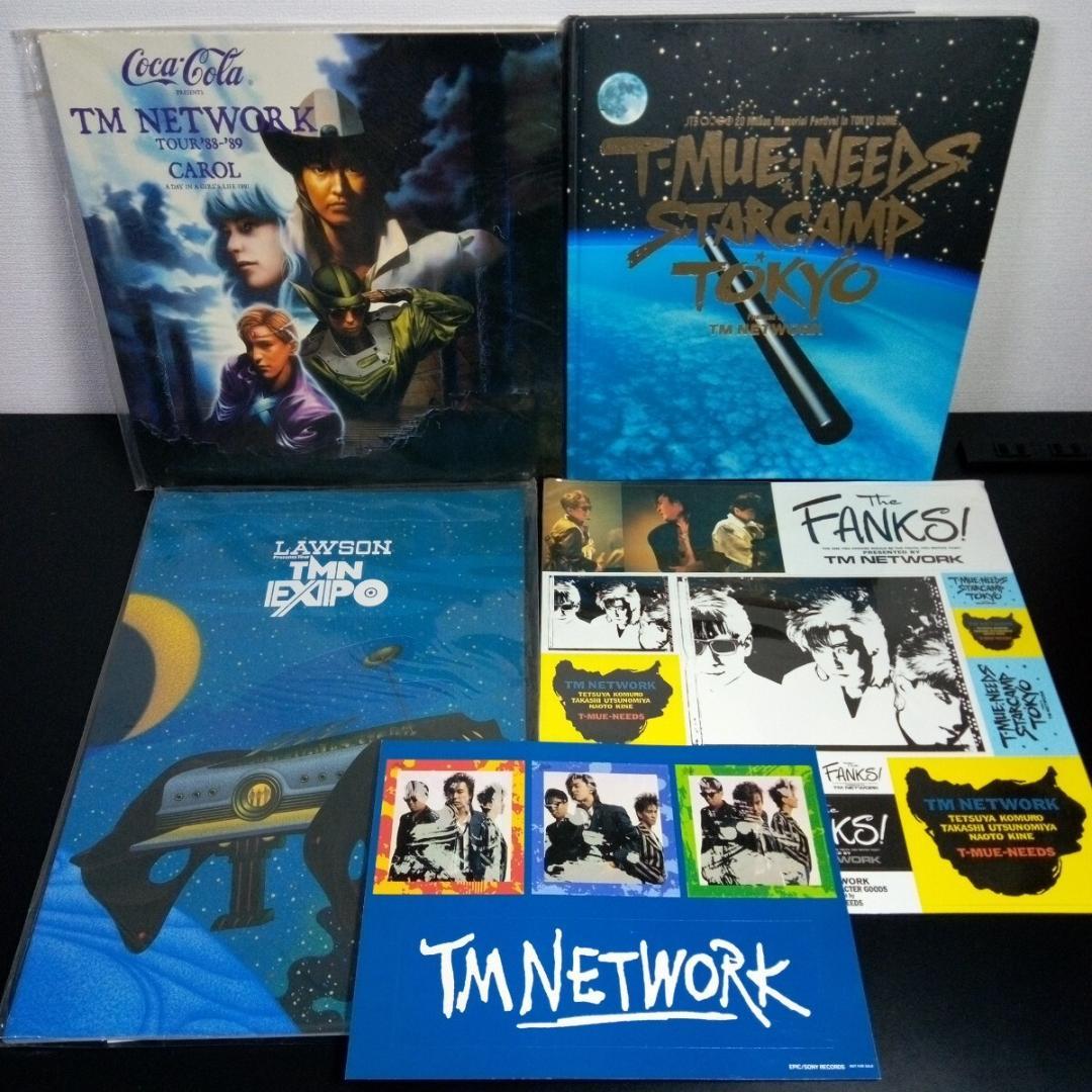 TMネットワーク　サイン　パンフレット　ステッカー　TM NETWORK