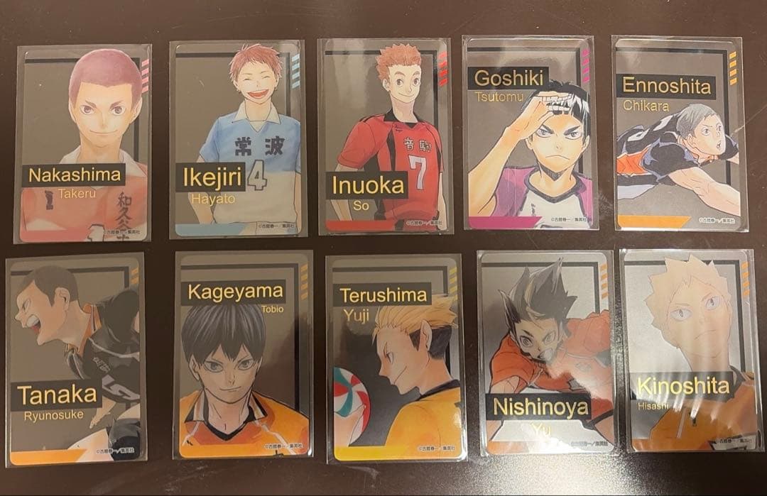 ハイキュー!! 箔押しクリアカードコレクション - メルカリ