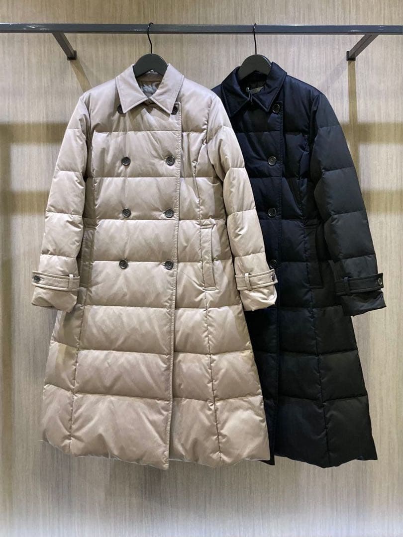 theory luxe 23AW ダブルブレスト ロングダウンコート 黒 - メルカリ