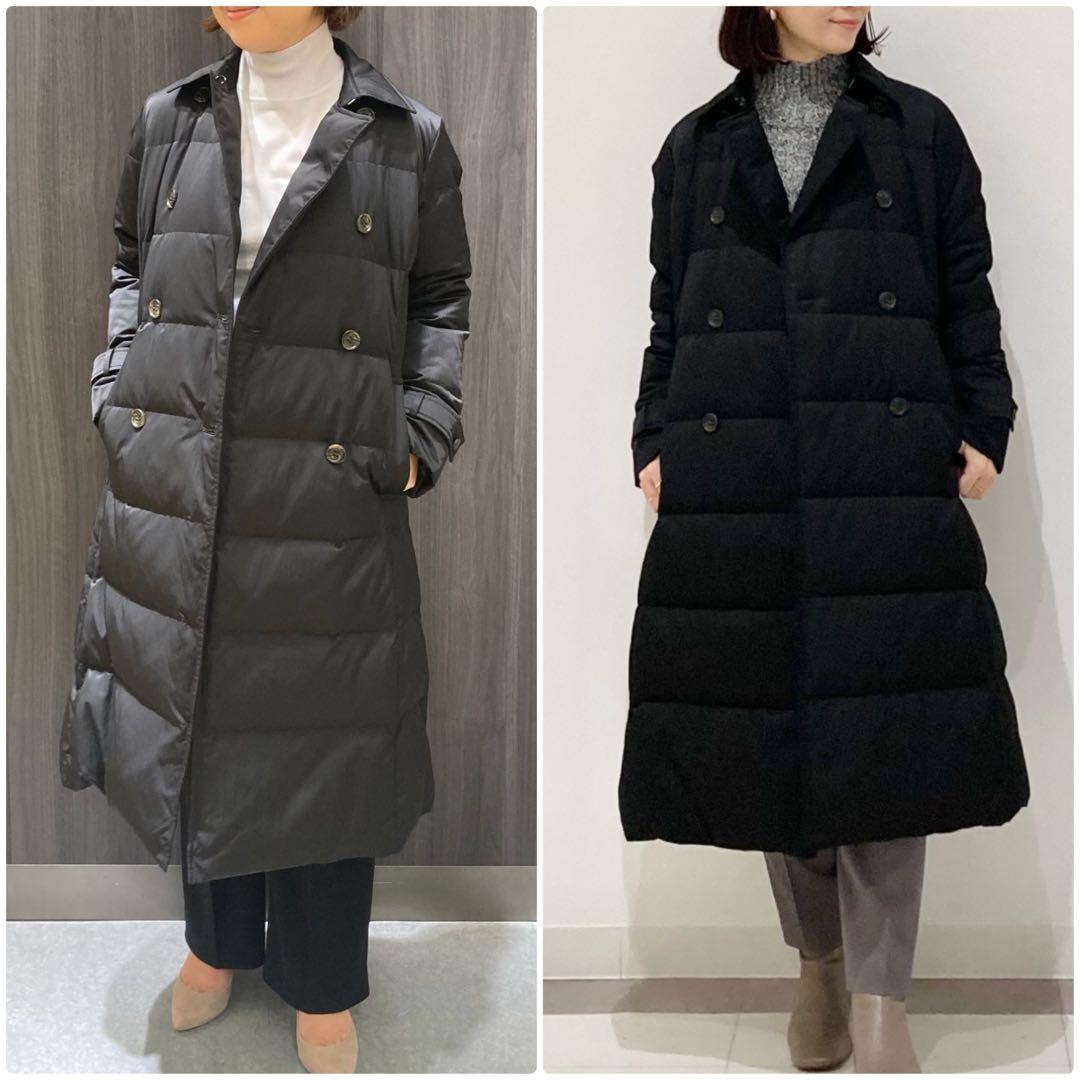 theory luxe 23AW ダブルブレスト ロングダウンコート 黒 - メルカリ