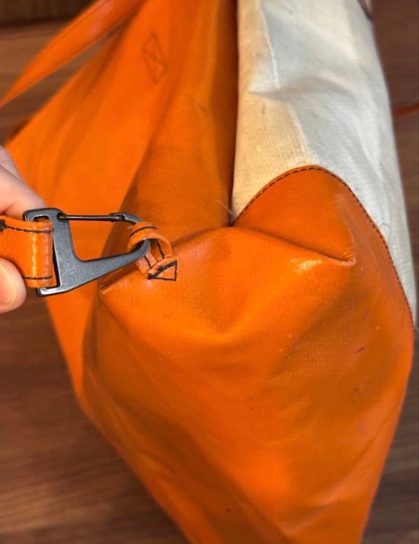 FREITAG リュックトート オレンジ×ホワイト