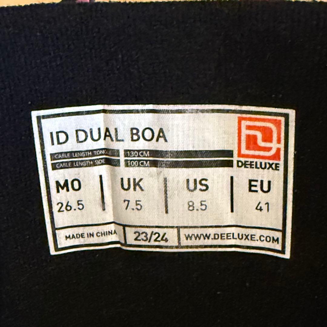 スノーボード DEELUXE ID DUAL BOA 23-24 26.5cm