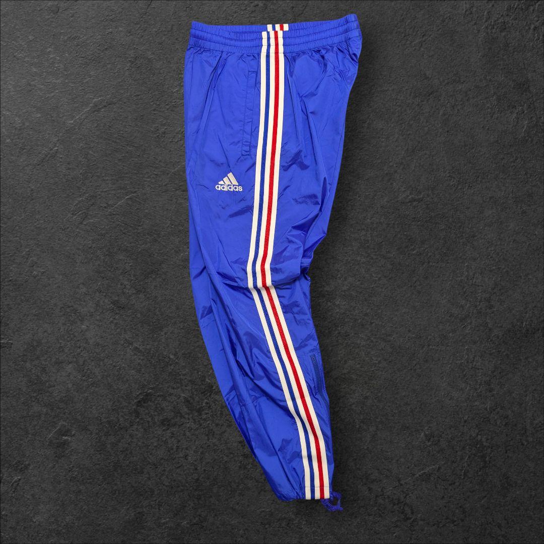 美品】00s adidas ピステ セットアップ ブルー ドローコード y2k