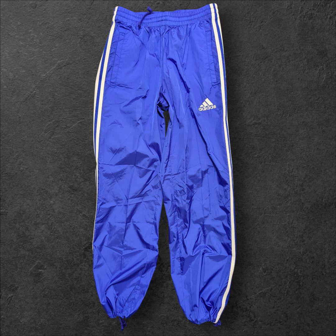 美品】00s adidas ピステ セットアップ ブルー ドローコード y2k