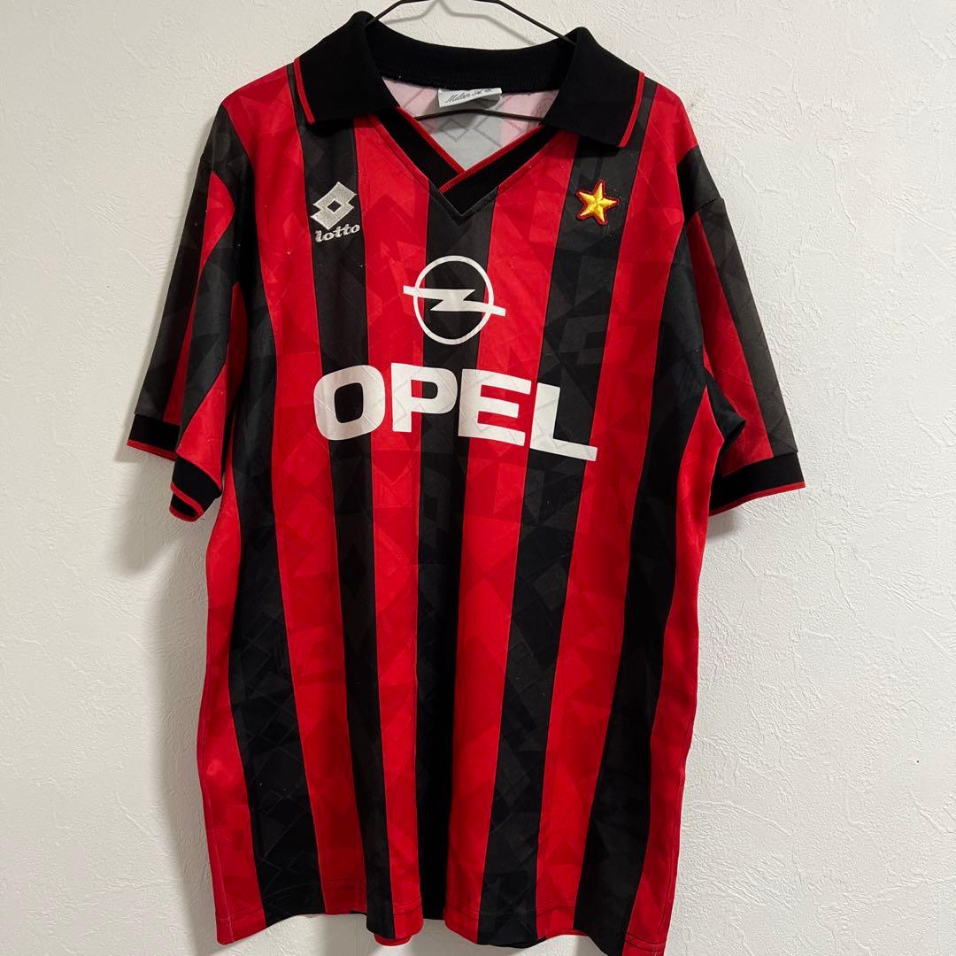ACミラン 94-95 ホーム ユニフォーム Lotto製 OPEL - メルカリ