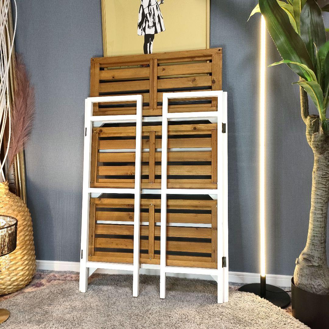 Salut! サリュ オールドウッド折りたたみ3段ラック - メルカリ