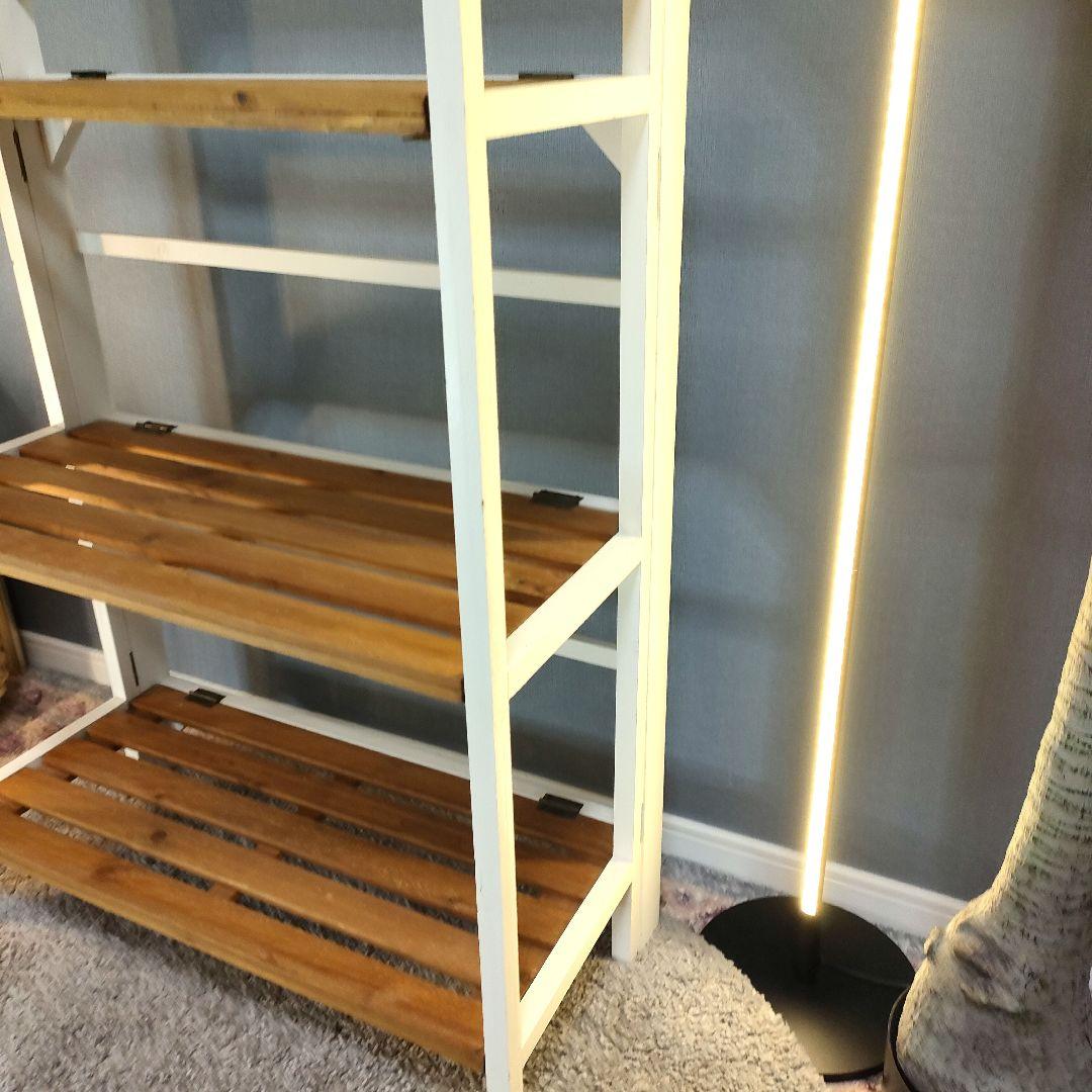 Salut! サリュ オールドウッド折りたたみ3段ラック - メルカリ