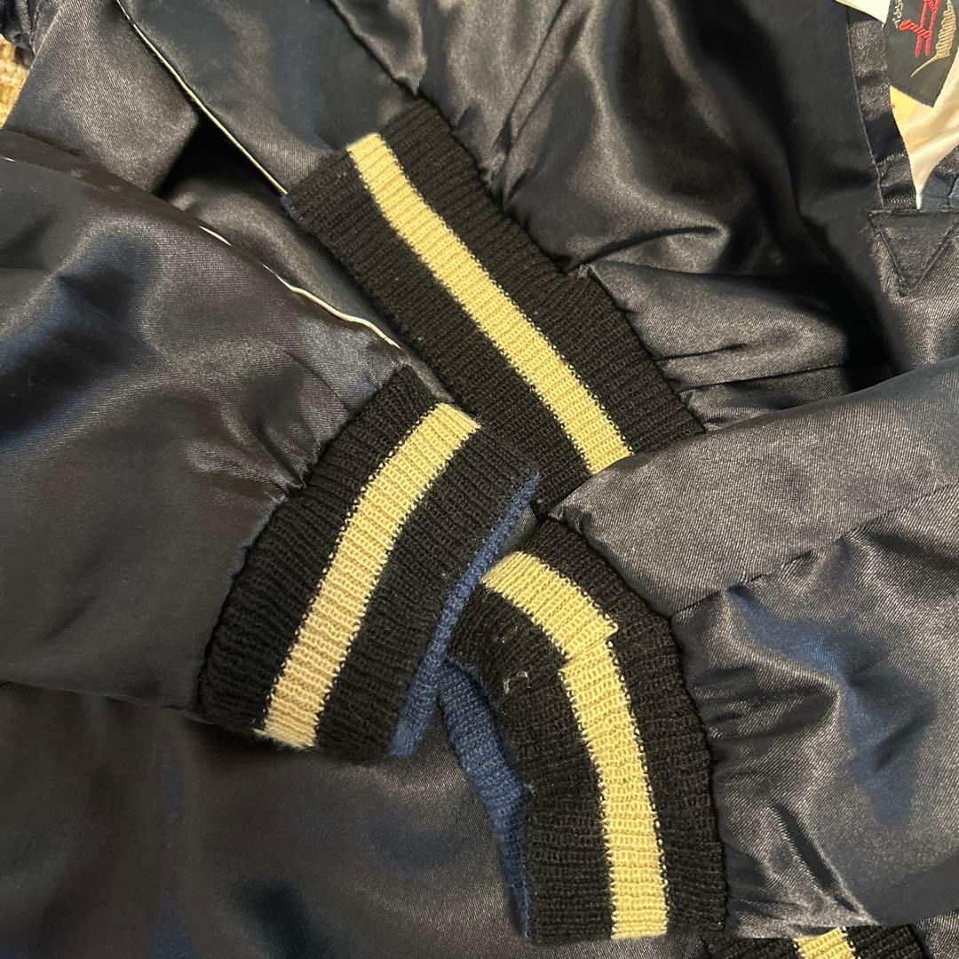 東洋エンタープライズ 刺柄デザイン スカジャン L TT10636 グリーン