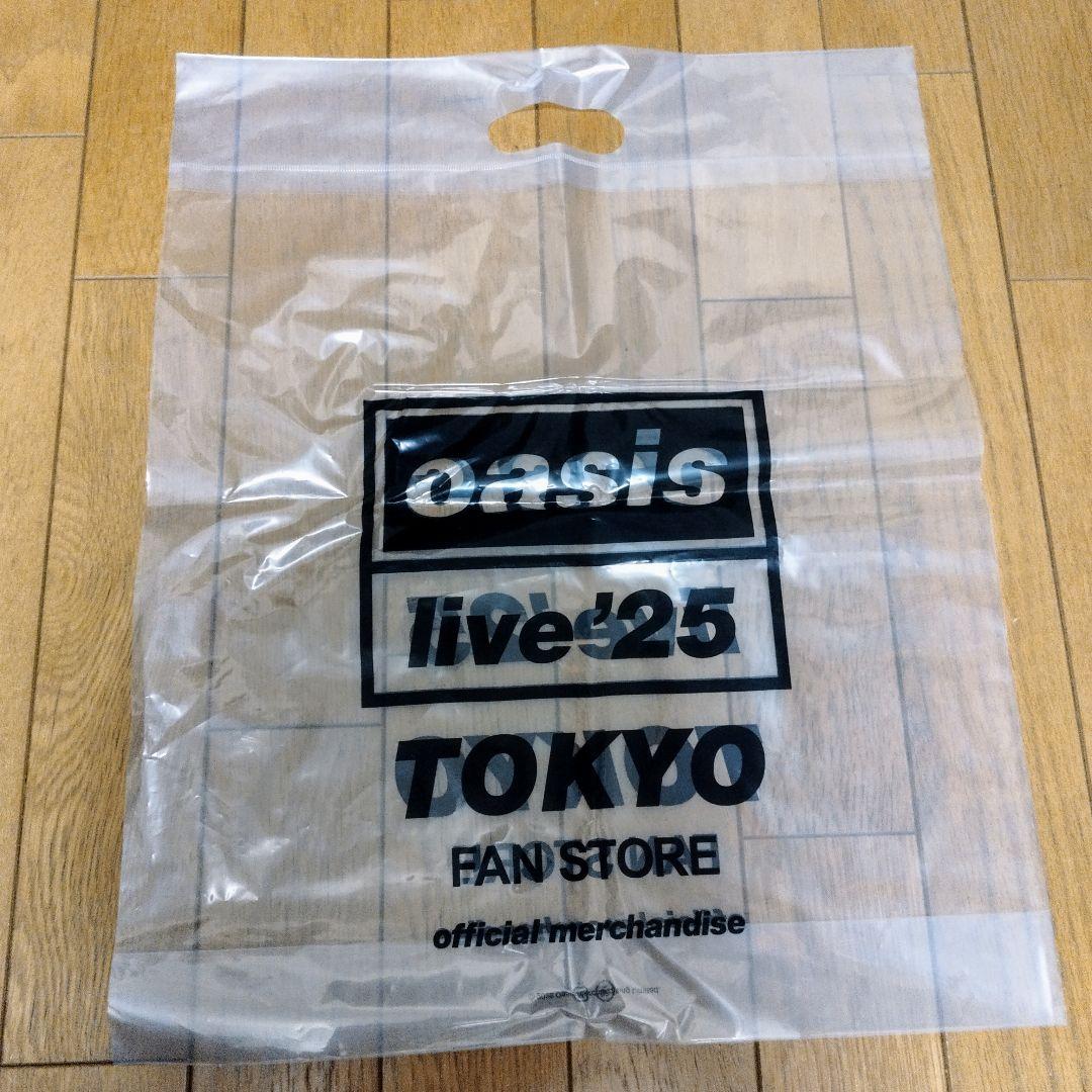 新品　oasis ライブ　Tシャツ Lサイズ ブラック　限定ショッパー付き