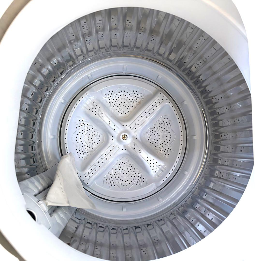 111運搬取付無料！ブラウン純正SHARP穴なし清潔コンパクト洗濯機！完動