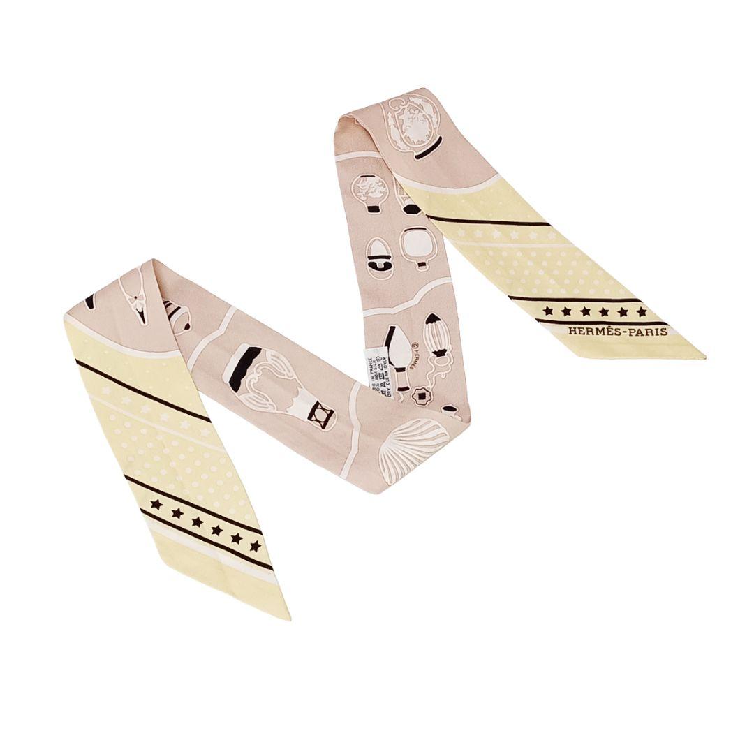 エルメス ツイリー 香水瓶 LES FLACONS BANDANA ベージュ