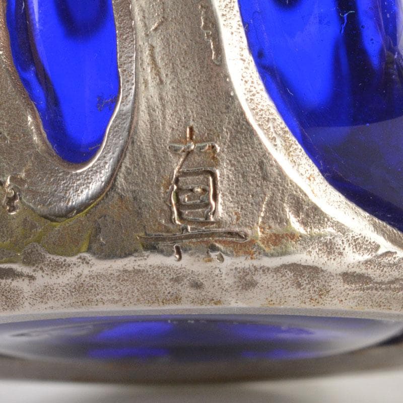 アンティーク 工芸ガラス 倉敷ガラス 小谷真三 銀巻花瓶 C 6718 - メルカリ