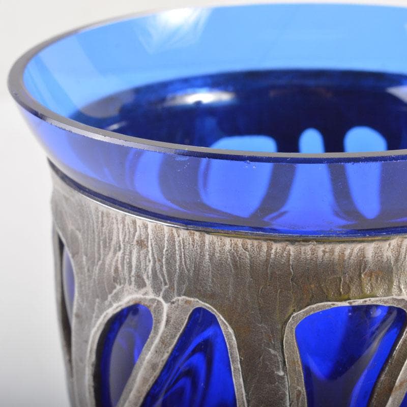 アンティーク 工芸ガラス 倉敷ガラス 小谷真三 銀巻花瓶 C 6718 - メルカリ