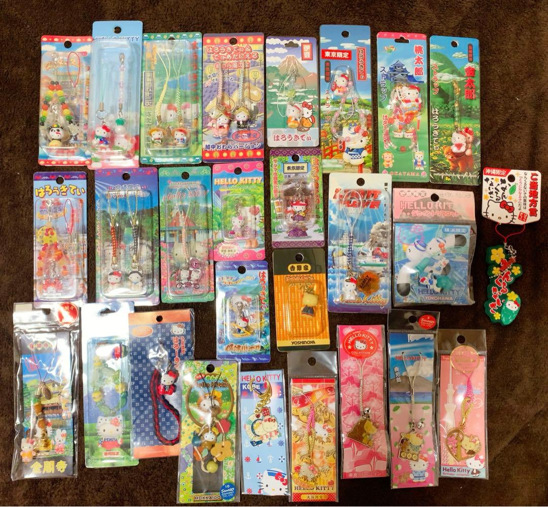 ご当地キティ　359個　ロリータ/イチゴ系/コラボ/非売品　レア　根付　セット