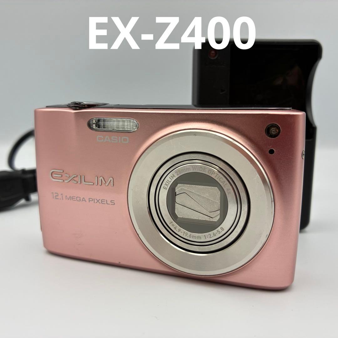 美品☆ CASIO EXILIM EX-Z400 ピンク オールドコンデジ - メルカリ