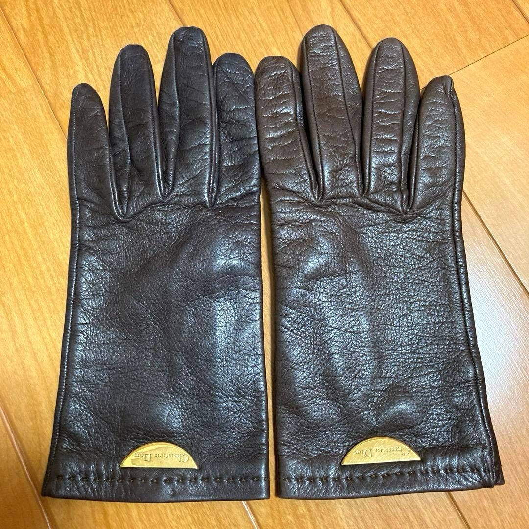 クリスチャンディオール Dior 革手袋 - メルカリ