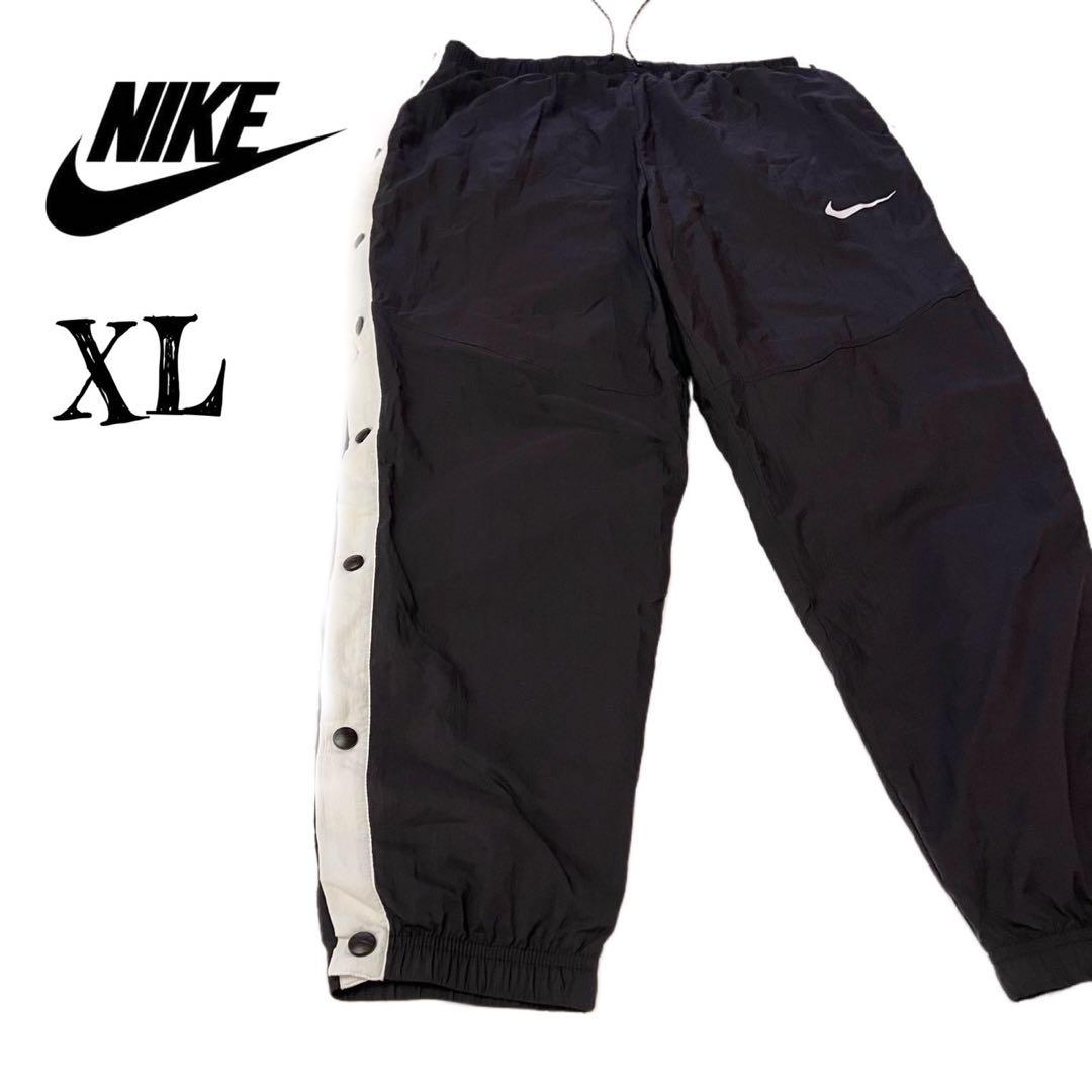 希少☆NIKE ナイキ サイドスナップボタン トラックパンツ ナイロン