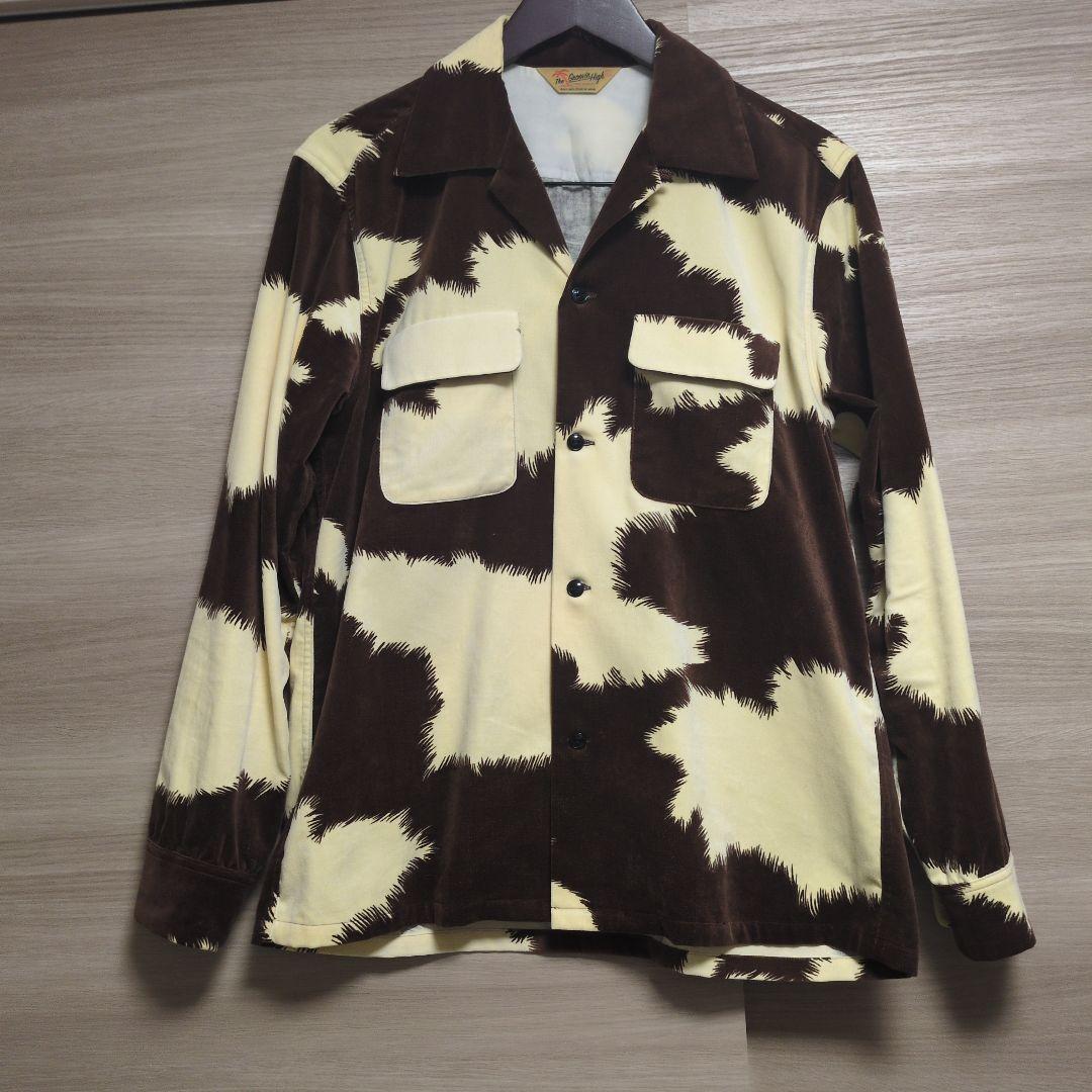GroovingHigh 50s フランネル アニマル柄 ロカビリー シャツ The Groovin' High /1950s style Corduroy Shirt (Campus Leopard
