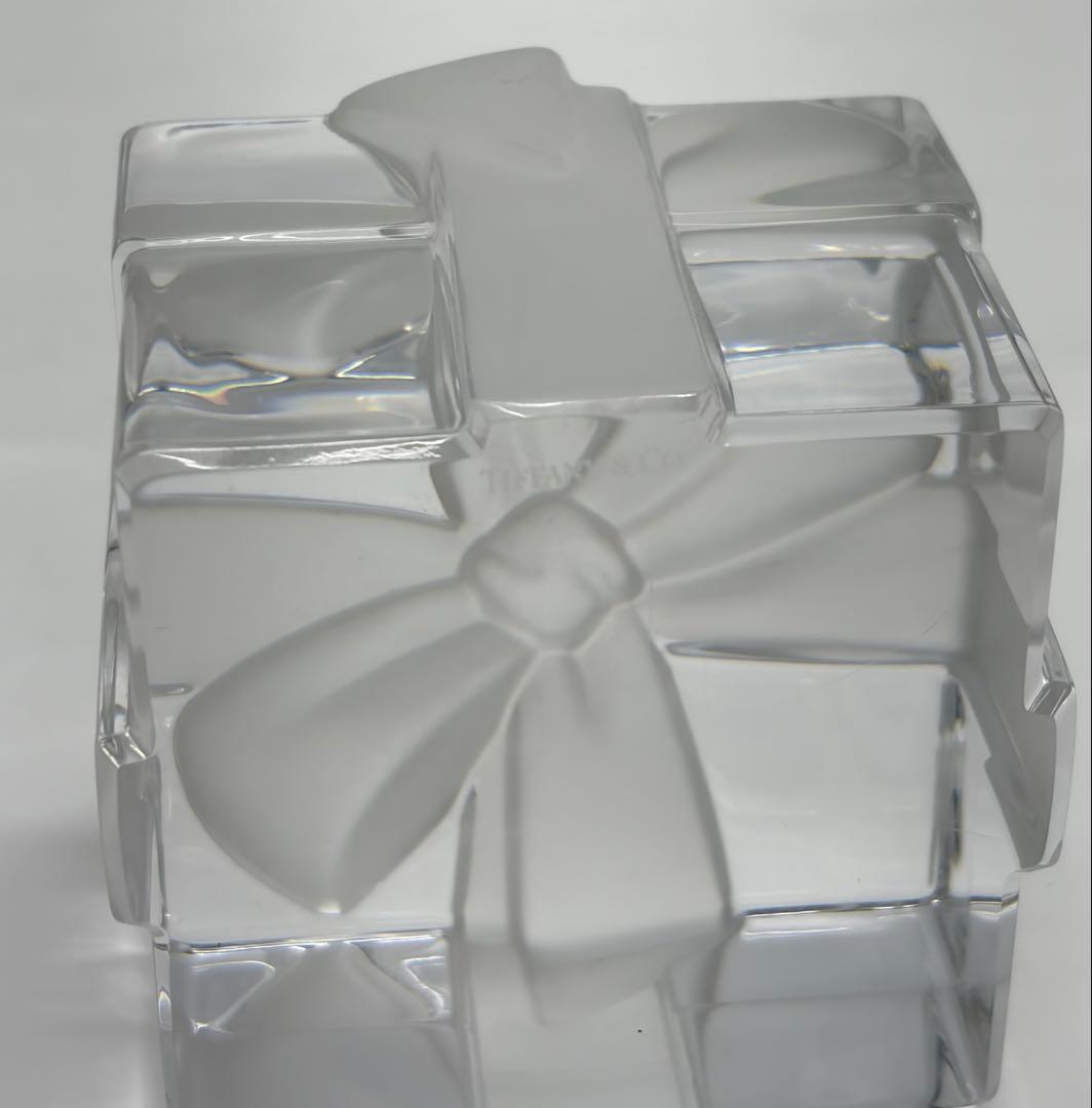 Tiffany＆Co. クリスタル リボンボックス ペーパーウェイト - メルカリ