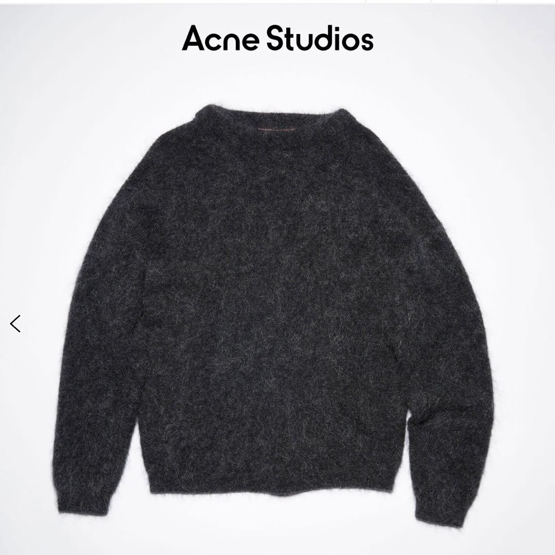 新品 acne studios アクネストゥディオ クルーネック モヘアニット