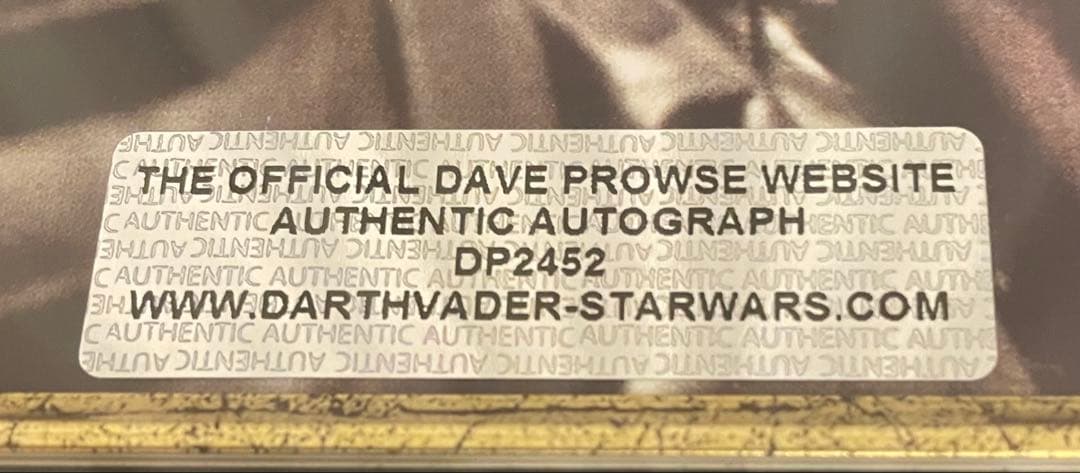 メル19757様専用 スターウォーズ 直筆サイン入フォトフレーム ダース