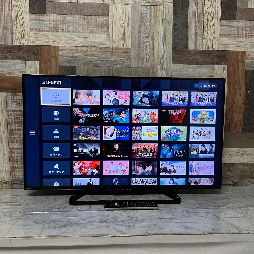 全国送料込❣️SHARP40型液晶テレビYouTube.Netflix視聴可能 - メルカリ
