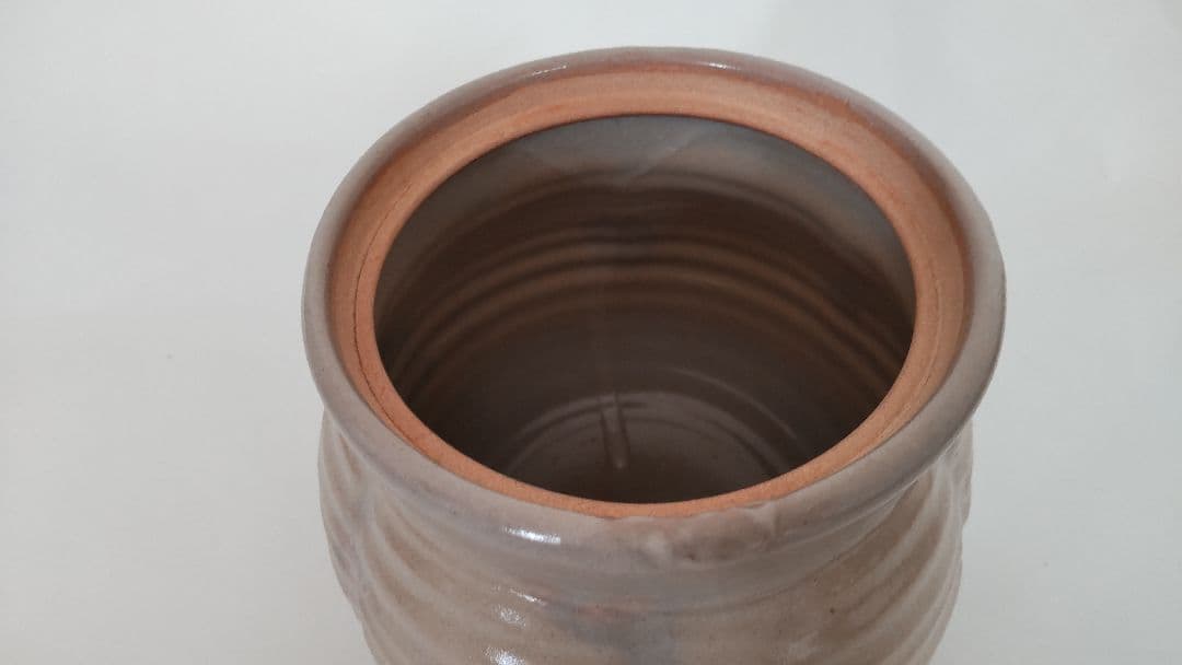 茶道具】萩焼 水指 七代 佳炎造 芋頭