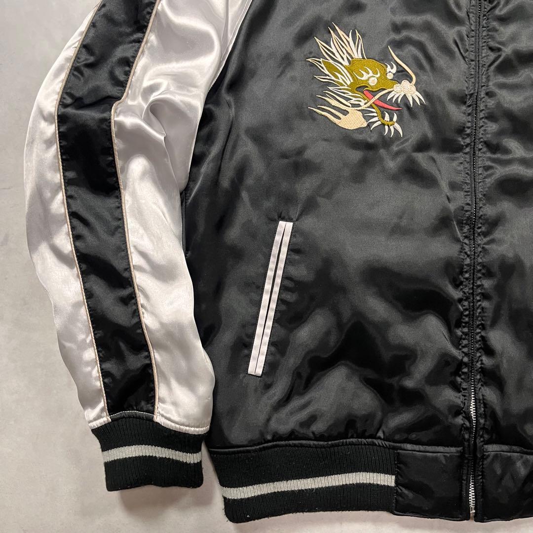 body wave スカジャン スカル ドラゴン ドクロ 龍 刺繍 ヴィンテージ