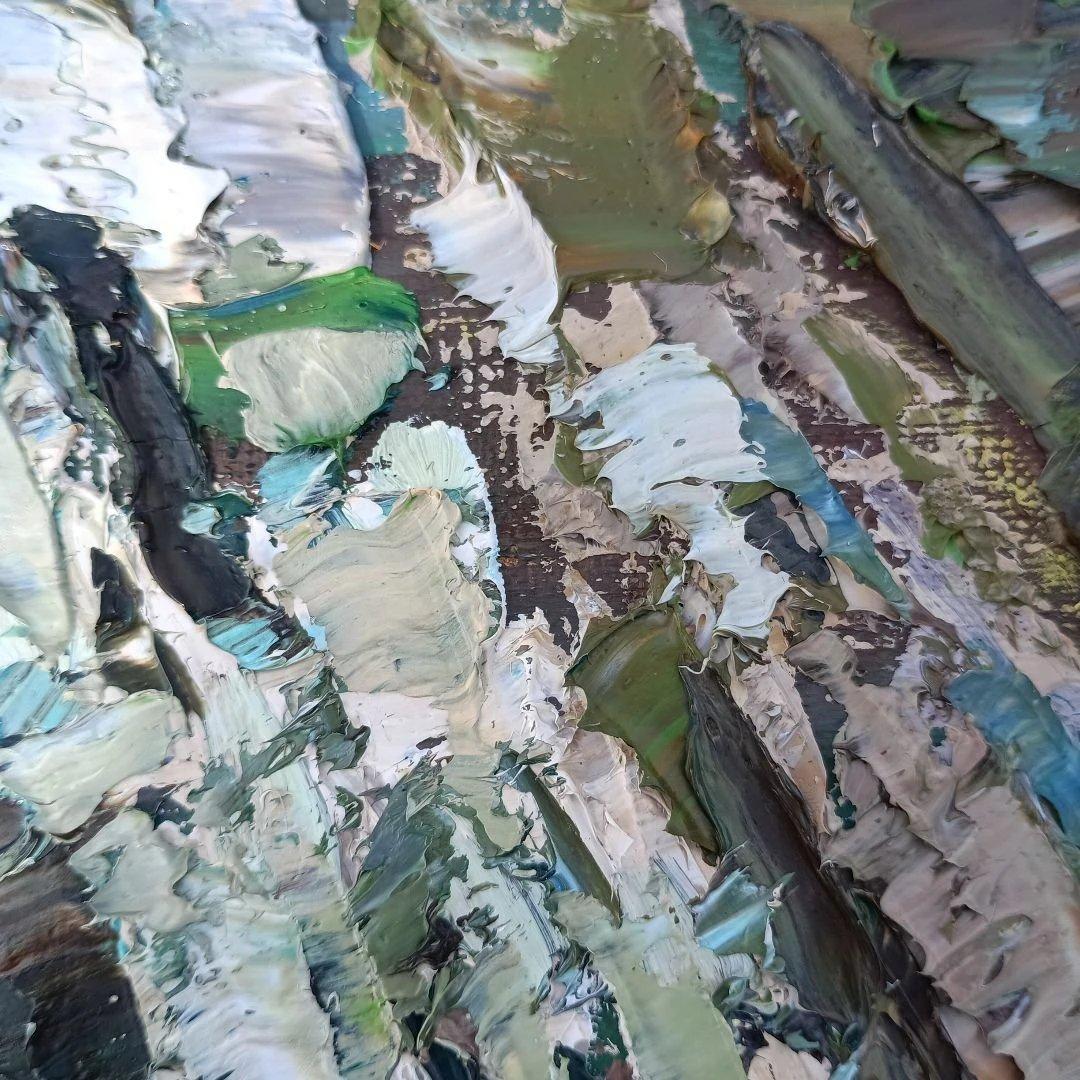 5191)西沢栄一　油絵F6号　額装