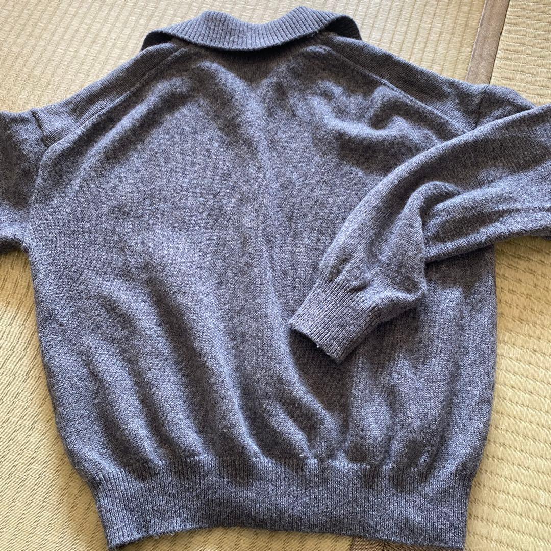 お値下げ 北欧暮らしの道具店 グレー ポロネックニット 長袖