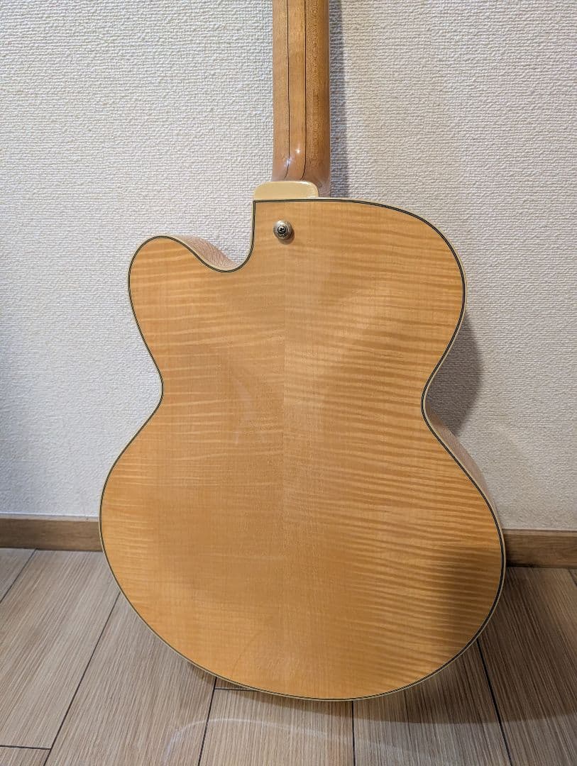 良品、フルアコギター、Ibanez AF105 NT パーツ一部交換