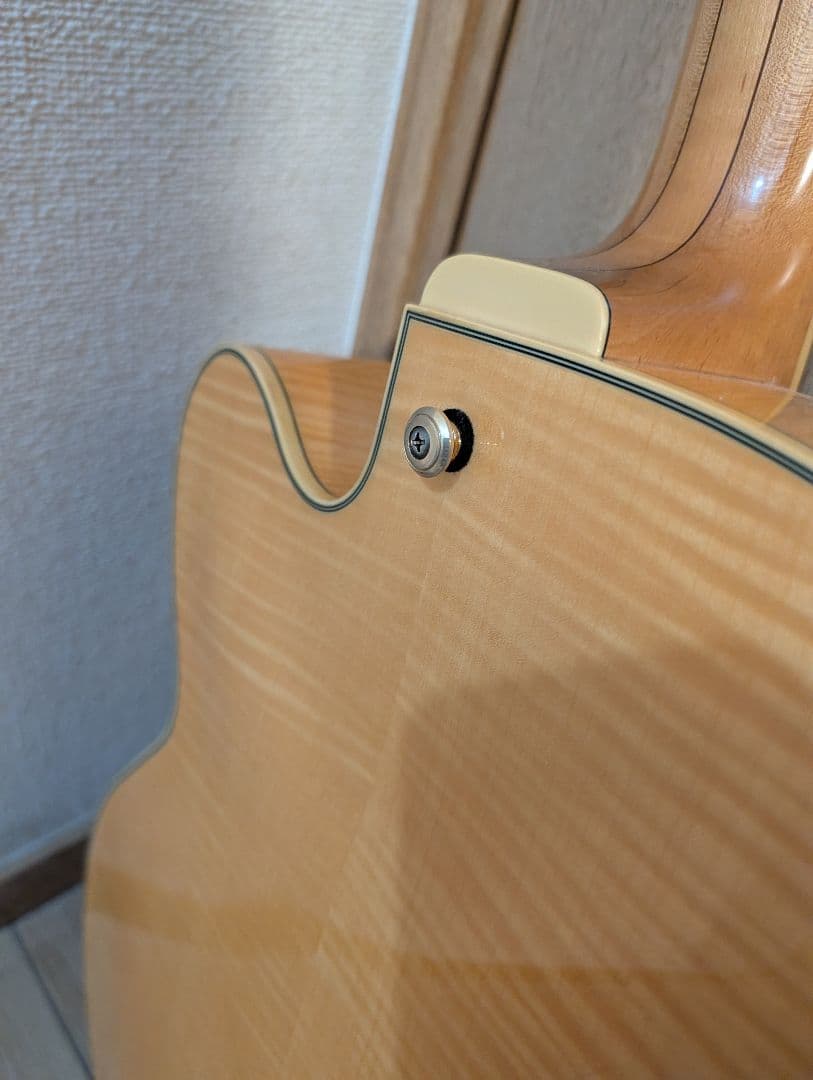 良品、フルアコギター、Ibanez AF105 NT パーツ一部交換