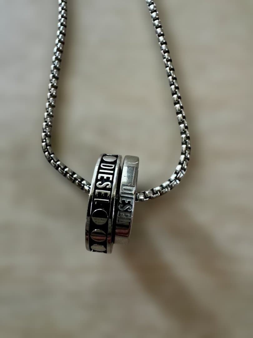 DIESEL リングペンダント ネックレス DX1168箱付き - メルカリ