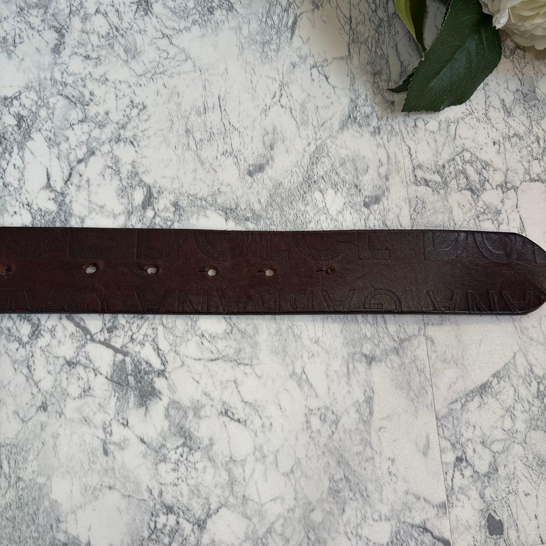 ドルチェ&ガッパーナ メタルバックル DGロゴ 型押し ブラウン - メルカリ