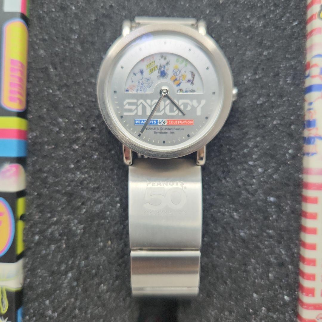 美品✨️【SNOOPY】スヌーピー　50周年記念 5000本限定 腕時計 Yahoo!オークション -「スヌーピー50周年」(アクセサリー、時計) の