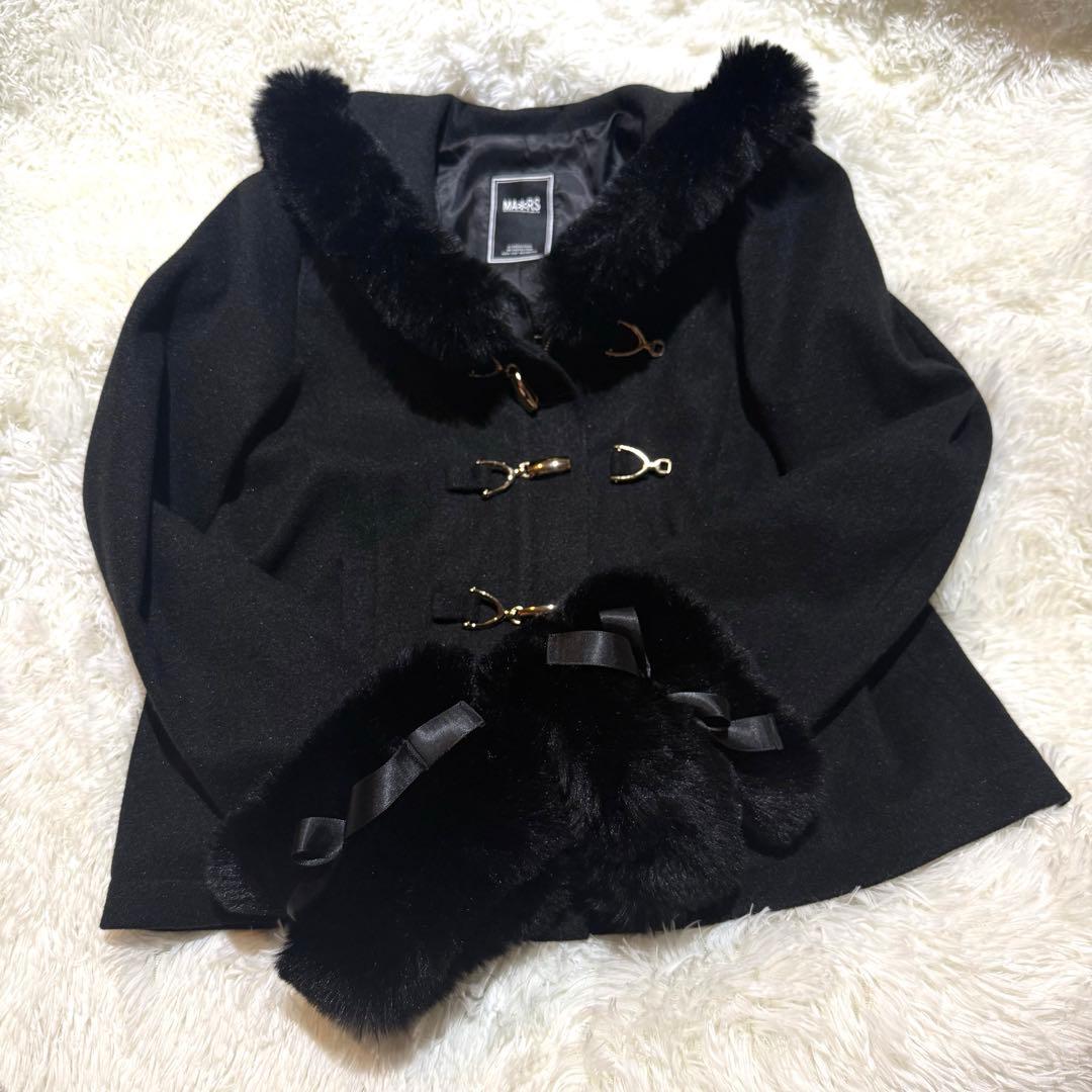 MARS ショートセーラーコート mars さきまるちゃんコラボ レースアップセーラー襟ショートコート