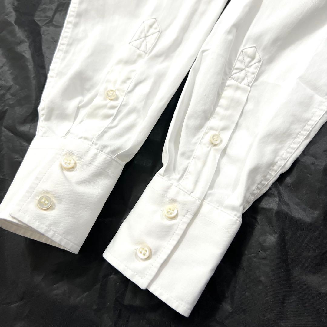 ブルネロクチネリ ボタンダウンシャツ 長袖 白 ホワイト SLIM FIT