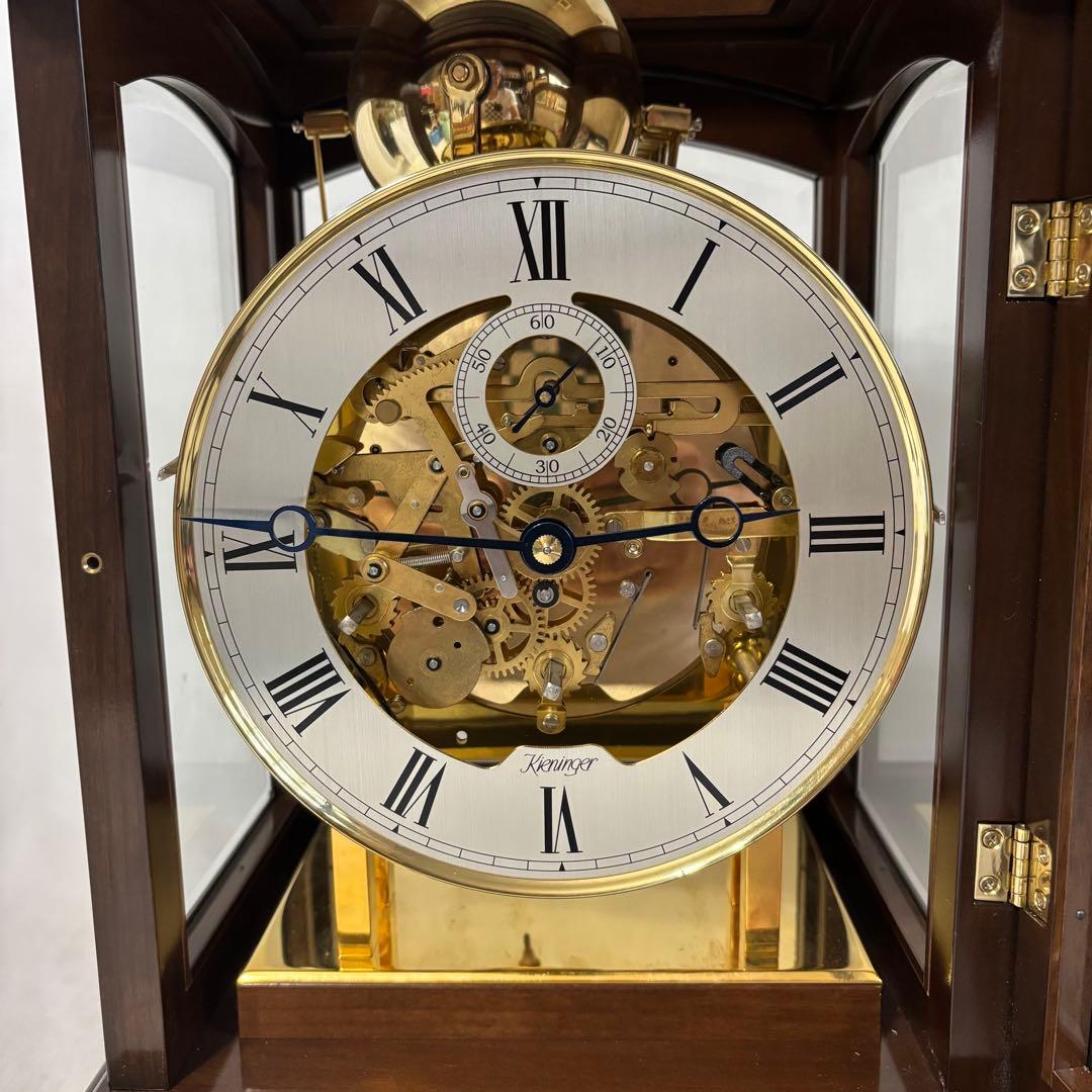 Kieninger キーニンガー 置き時計 スケルトン 動作品 書類全て有り