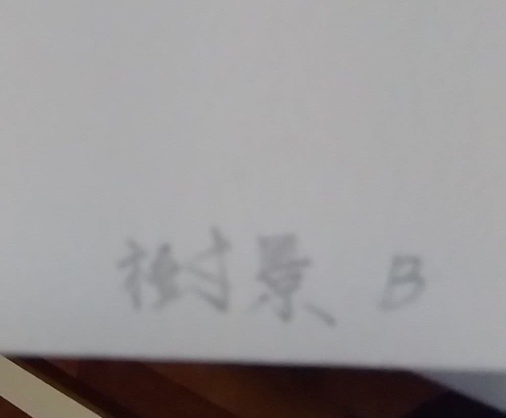 Maison FJ戸村茂樹 リトグラフ 樹景B 木製フレーム