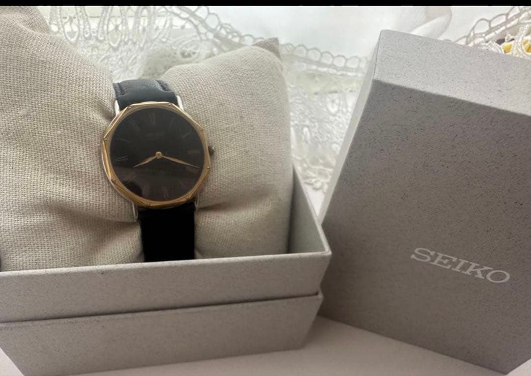 SEIKO アナログ腕時計 ダークブラウンジャンク - メルカリ