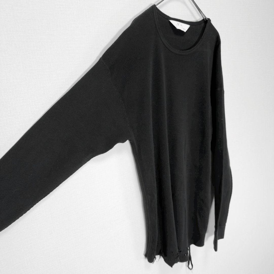 ANCELLM 24SS DAMAGE WAFFLE CREW LS Tee 2 - メルカリ