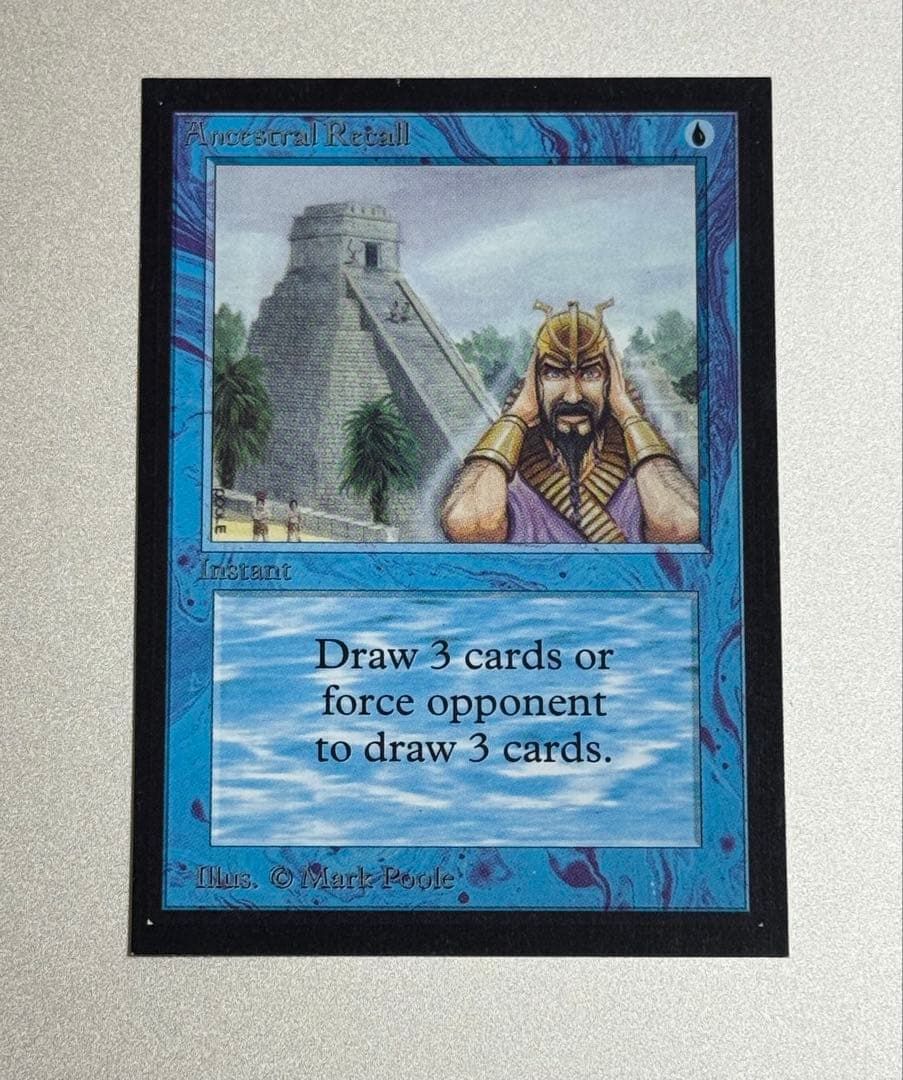 マジック：ザ・ギャザリング MTG Ancestral Recall [IE] SP MTG Intl. Collectors' Edition Ancestral Recall BGS 9.5 (9,95,95,95