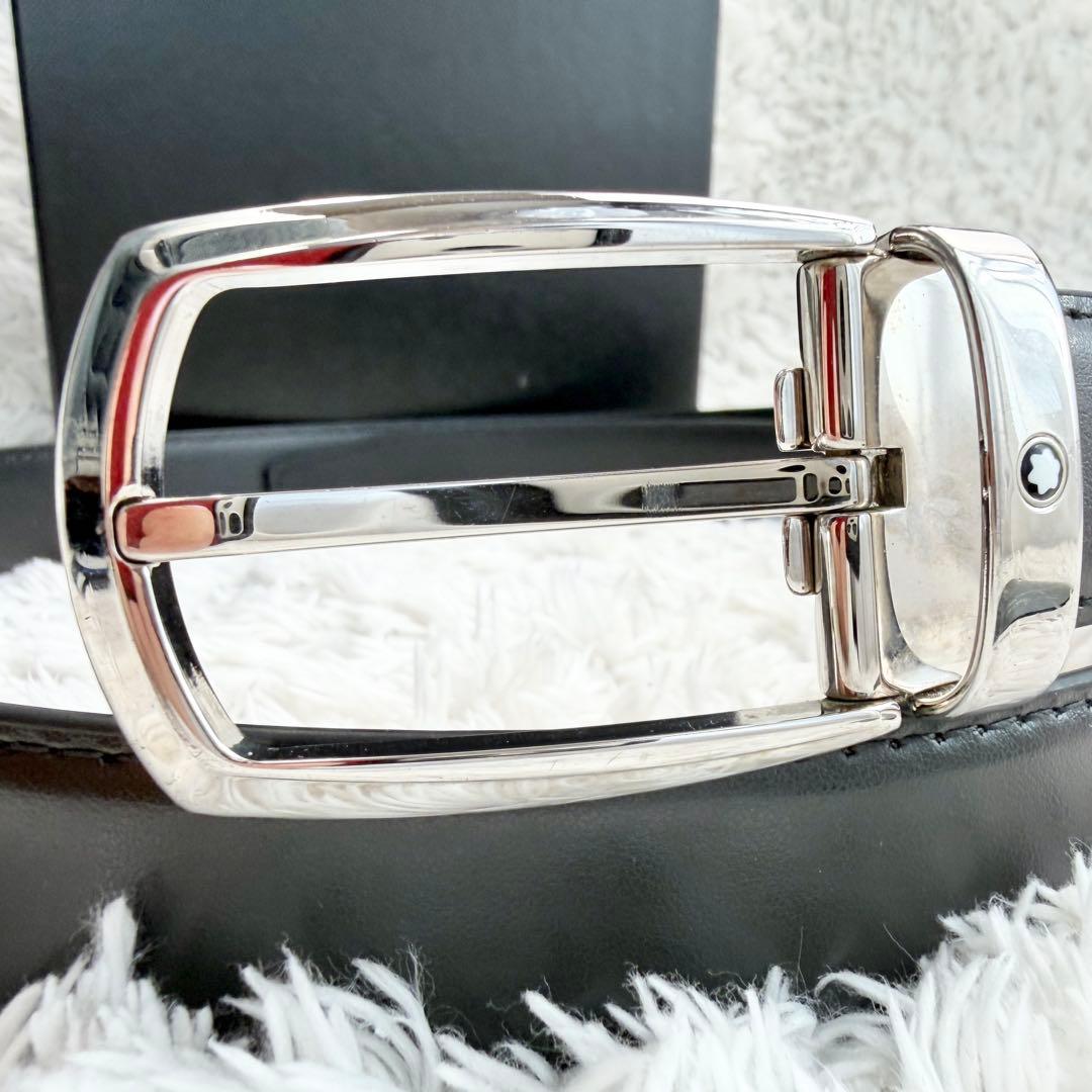 【極美品&レア】モンブラン ベルト マイスターシューテック レザー シルバー 極美品&レア】モンブラン ベルト マイスターシューテック レザー