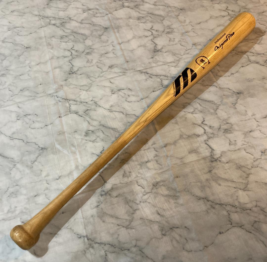 北村照文 実使用バット 直筆サイン入り